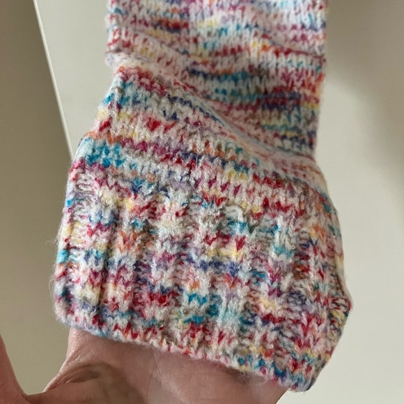 New! Florence by Mills Multicolor Cropped Sweater Women’s Size Medium - Picture 7 of 14